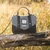 ISL-8311BLWDT00 Harris Tweed Ladies Mini Satchel Lifestyle Islander Black and White ShamrockGift.com