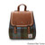 ISL-8700 Harris Tweed Mini Backpack  Chestnut Blue Tartan ShamrockGift.com