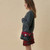 ISL-2711 Harris Tweed Mini Calton Satchel  Fuchsia Tartan ShamrockGift.com