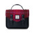 ISL-2711 Harris Tweed Mini Calton Satchel   Fuchsia Tartan ShamrockGift.com
