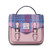 ISL-2711 Harris Tweed Mini Calton Satchel  Pink Blue Tartan ShamrockGift.com