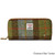 ISL-9630 Harris Tweed Ladies Long Wallet Chestnut Blue Tartan ShamrockGift.com