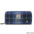 ISL-9630 Harris Tweed Ladies Long Wallet Blue Tartan ShamrockGift.com
