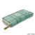 ISL-9630 Harris Tweed Ladies Long Wallet Mint Tartan Side View ShamrockGift.com