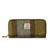 ISL-9630 Harris Tweed Ladies Long Wallet Chestnut Blue Tartan ShamrockGift.com