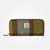ISL-9630 Harris Tweed Ladies Long Wallet Chestnut Blue Tartan ShamrockGift.com