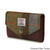 ISL-8302 Harris Tweed Mini Wallet Chestnut Blue Tartan ShamrockGift.com