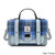 ISL-8312 Harris Tweed Medium Ladies Satchel Blue Tartan ShamrockGift.com