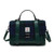 ISL-8312GRNTTL00 Islander Harris Tweed Tartan Satchel - Medium ShamrockGift.com