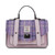 ISL-8312PURTTL00 Purple Color Islander Harris Tweed Tartan Satchel - Medium ShamrockGift.com