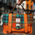 ISL-8312ORANBLUTTL00 Orange Color Islander Harris Tweed Tartan Satchel - Medium Lifestyle ShamrockGift.com
