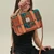 ISL-8312ORANBLUTTL00 Orange Color Islander Harris Tweed Tartan Satchel - Medium ShamrockGift.com