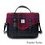 ISL-2712 Harris Tweed Medium Calton Satchel Fuchsia Tartan ShamrockGift.com