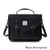 ISL-2712 Harris Tweed Medium Calton Satchel Black Herringbone ShamrockGift.com