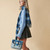 ISL-2712 Harris Tweed Medium Calton Satchel Blue Tartan Lifestyle ShamrockGift.com