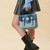 ISL-2712 Harris Tweed Medium Calton Satchel Blue Tartan ShamrockGift.com