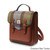 ISL-2712 Harris Tweed Calton Backpack Chestnut Blue Tartan ShamrockGift.com