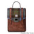 ISL-8399 Laptop Harris Tweed Backpack Chestnut Blue Tartan ShamrockGift.com