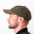 HOF-BBTWD Donegal Tweed Baseball Cap Green side view ShamrockGift.com