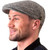 HOF-Ref-6400 Handmade Irish Wool Men Casquette Silver Grey ShamrockGift.com