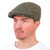 HOF-FCTDT Donegal Tweed Trad Flat Cap Green Salt% Paper ShamrockGift.com