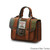 ISL-8301 Harris Tweed  Wee Satchel Chestnut Blue Tartan ShamrockGift.com