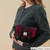 ISL-2811 Harris Tweed Mini Cobble Satchel Fuchsia Tartan Lifestyle ShamrockGift.com