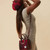 ISL-8350 Harris Tweed Mini Caillie Tote Bag Fuchsia Lifestyle ShamrockGift.com