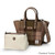 ISL-8360 Harris Tweed Medium Caillie Tote Bag Chestnut Tartan ShamrocGift.com