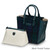 ISL-8360 Harris Tweed Medium Caillie Tote Bag  Black Watch Tartan ShamrocGift.com