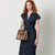 ISL-8360 Harris Tweed Medium Caillie Tote Bag Chestnut Tartan ShamrocGift.com
