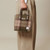 ISL-8360 Harris Tweed Medium Caillie Tote Bag Chestnut Tartan ShamrocGift.com