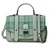 ISL-8333 Harris Tweed Large Ladies Satchel Mint Tartan ShamrockGift.com