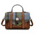 ISL-8333 Harris Tweed Large Ladies Satchel Chestnut and Blue Tartan ShamrockGift.com