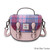 ISL-2812 Harris Tweed Medium Cobble Satchel Pink Blue Tartan ShamrockGift.com
