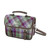 GA-LB1230 Handmade Harris Tweed Bervie Tartan Satchel Green Small Check ShamrockGift.com