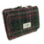 GA-LB2113 Ladies Handwoven Harris Tweed Dark Green and Plum Check Small Purse ShamrockGift.com