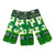 HI-Set-453 Set of 3 Scattered Shamrocks Irish Tea Towels Shamrockgift . com