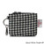 ISL-9200 Islander Harris Tweed Card Zip Wallet Black and White Dogtooth ShamrockGift.com