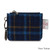 ISL-9200NAVTTL00 Islander Harris Tweed Card Zip Wallet Islander Tartan back ShamrockGift.com