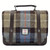 MCS-CB2001-TRT021-BLUE BROWN CHECK Colour  Mini Harris Tweed Messenger Bag  ShamrockGift.com