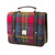 MCS-CB2001-MCS2001-BLUE PINK CHECK Colour Mini Harris Tweed Messenger Bag  ShamrockGift.com