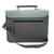MCS-CB2001-1904B2-TURQUOISE HERRINGBONE Colour Mini Harris Tweed Messenger Bag back view ShamrockGift.com