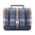 MCS-CB2001-MCS2204-GREEN PURPLE PLAID Colour Mini Harris Tweed Messenger Bag  ShamrockGift.com