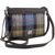 MCS-CB2203-TRT021-BLUE BROWN CHECK Colour Maccessori Harris Tweed Large Shoulder Bag | ShamrockGift.com