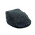 MCS-CB2406-L006J  Charcoal Color Handcrafted Harris Tweed Herringbone Flat Cap ShamrockGift.com