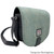MCS CB3012 1904B2 Ladies Handcrafted Harris Tweed Crossbody Turquoise Herringbone Bag Side View ShamrockGift.com
