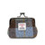 ISL-9500CBLTTL00 Ladies Handwoven Harris Tweed Coin Purse Chestnut Blue Tartan Color Front ViewShamrockGift.com