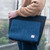MCS-CB2503-SP516  BLUE COLOR Handcrafted Harris Tweed Travel Messenger Bag  LIFESTYLE ShamrockGift.com