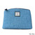 MCS-CB4009-1904C5 SKY BLUE Colour Ladies Harris Tweed Cosmetic Bag ShamrockGift.com
